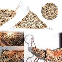 Bearded Dragon Tank Accessories,Lizard Habitat Hammock Reptile Natural Coconu…