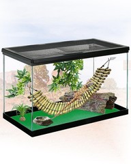 Reptile Tank Hammock, Reptile Climbing Bridge, Lizard Lounger Ladder, Bearded…