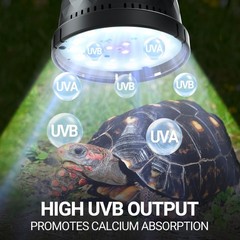 UVB Light Bulb for Reptile, 5.0 & 10.0 UVB UVA Reptile Light Bulb for Turtles…
