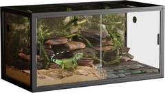 48″ x 24″ H Reptile Terrarium Glass Tank, Aluminum Frame,Ventilated, Anti-Escape