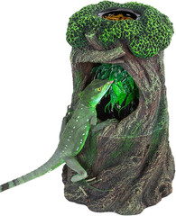 Reptile Waterfall Drinking Fountain with Food Dish, 1000ML Large Reptile Terrari