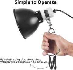Versatile Clip Stand Heat Fixtures – Ideal for Reptiles & Photography, Pack of 2