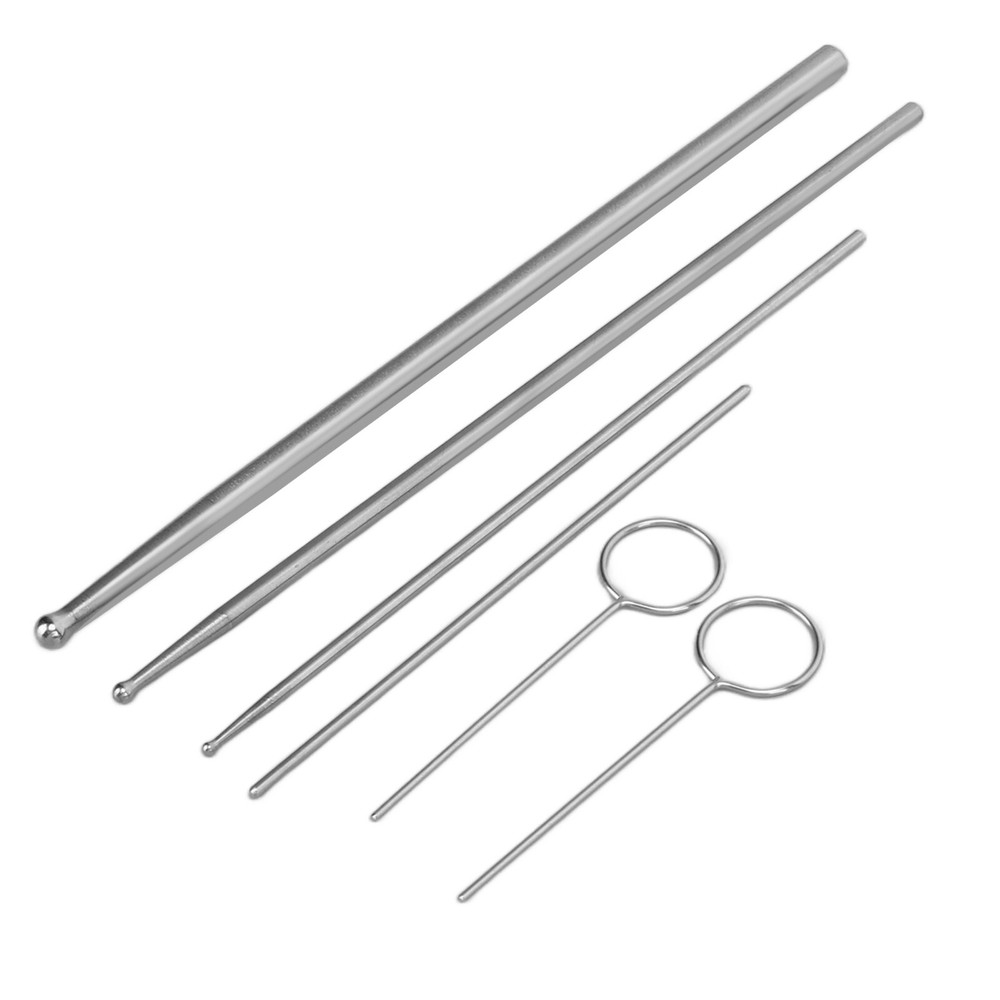 6PCS Snake Probe Kit Stainless Steel Round Head Anti Allergy Reptiles Snake