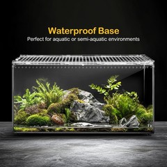 Large Escape Proof Reptile Tank with Magnetic Lid | Easy Clean Tarantula & Frog