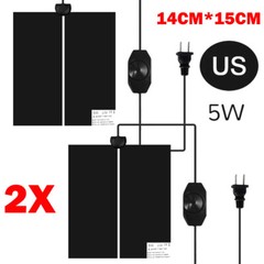2x 5W/7W/14W/20W Pet Reptile Heater Under Tank Heating Pad Aquarium Lizard Mat