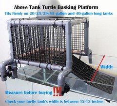 Above-Tank Turtle Basking Platform – Large Loft with Non-Slip Ramp & Dryin