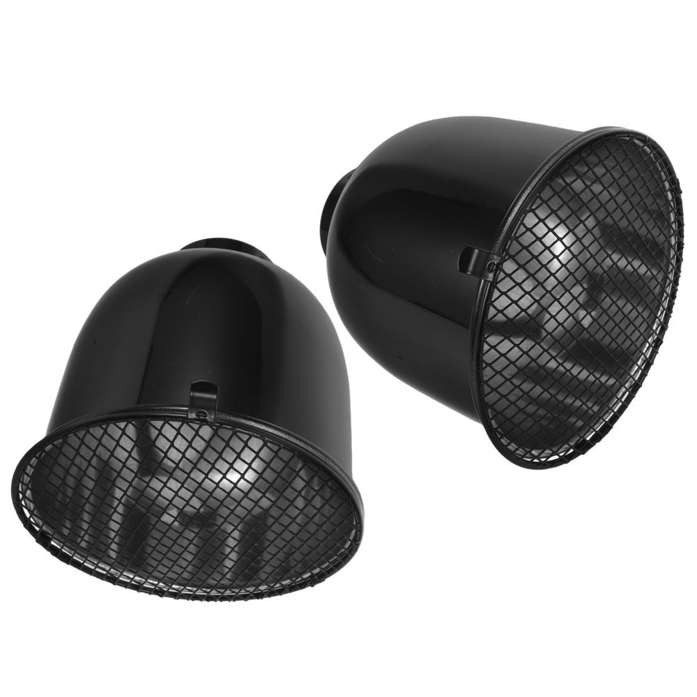 2Set Livestock Heating Lamp Guard Aluminum Durable Mesh for Reptile Poultry Use
