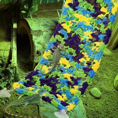 Reptile Hammock Large Lizard Resting Grass Bed Bearded Dragon Beds