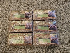 Riare 6 Pack Natural Coconut Chip Substrate for Reptiles- Compressed 6