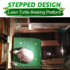 Lawn Turtle Basking Platform Tortoise Resting Terrace, Simulation Grass Turtl…