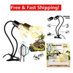 High-Quality UVA UVB Reptile Heating Lamp – Safety Certified with Extended Life