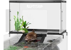 Turtle Basking Platform & Dock – Stainless Steel Turtle Ramp, Non-Slip Surface –