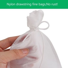 6Pack Fine Media Filter Bag for Aquarium 180 Micron Extra Fine Drawstring Fil…