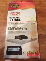 Zilla Mini Heat & UVB Light Fixture for Terrariums – Compact & Sleek Design 9″