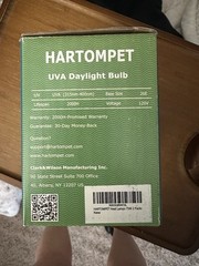 Hartompet UVA Daylight Basking Bulbs For Reptiles New In Box