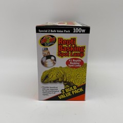 Zoo Med Repti Basking Spot Lamp 2 Bulb Value Pack 100W SL2-100 UVA Heat Light