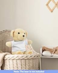 4 PCS Stuffed Bear Basic T Shirt Clothes for 10-12Inch, T Shirt Classic Crew …