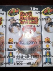 Zoo Med Repti Basking Spot Lamp Bulbs Reptile Terrarium Light 75 Watt Lot of 3