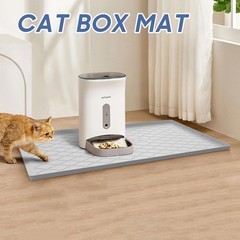 Large Dog Food Mat, 40″ x 22″ Pet Food Mat, Waterproof Dog Cat Food Mat with …