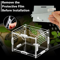 Acrylic Insect Terrarium & Reptile Habitat Kit – Multi-Purpose Bug Enclosure for
