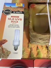 🍀 Thrive Reptile Starter Kit Bulb, Basking Spot Light & Thermometer/Hygrometer