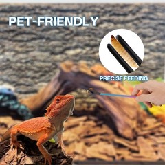 Voushtar 3-Pack Reptile Feeding Tongs Set with Spoon – 10.6 in, Colorful