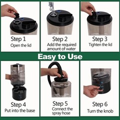 Reptile Humidifier Fogger, (4L) Fog Machine for Reptile Terrarium Tank, Pets …