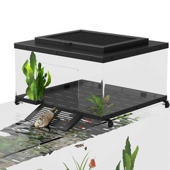 Turtle Basking Platform for Aquatic Turtles, Stainless Steel Large Turtle Doc…