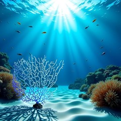 GANPUB Blue Artificial Coral Branch Faux Aquariums Ornament Fish Tanks Landsc…