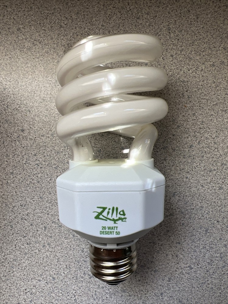 Zilla Desert 50 Fluorescent Coil Bulb with UVB – 20 watt (new, out Of Box)