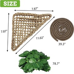 Bearded Dragon Hammock, Bearded Dragon Tank Accessories, Jungle Climber Vines…