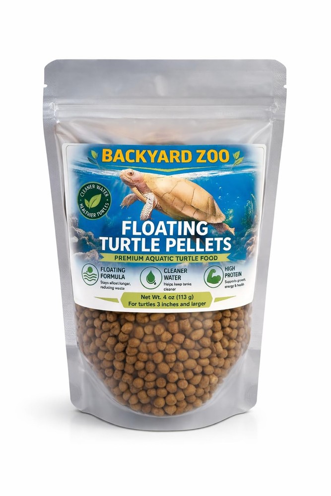 Floating Turtle Pellets for Aquatic Turtles, 4 oz