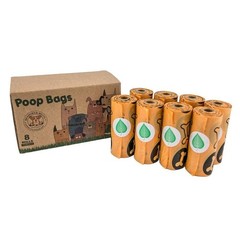 Dog Poop Bags – 120 Count Compostable Biodegradable Plant Based Pet Waste Bag…