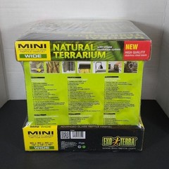 Exo Terra Mini Natural Terrarium 12x12x12 New Advance Glass Reptile Habitat