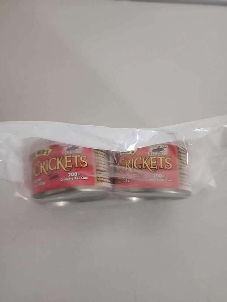 Zoo Med Can O’ Crickets Mini Size Food for Reptile Fish Birds 1.2 ounce – 2 Pack