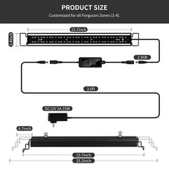 UVB Reptile Light, Dimmable UVA UVB Lamp with Timer & 3 Modes, Adjustable 5.0…