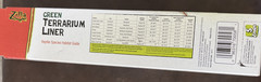 Zilla Green Terrarium Liner Reduces Odor Easy Clean 11.75″x29.5″ 20L/ 29GAL NIB!