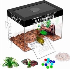 Adjustable Turtle Basking Platform 7.9×5.5×5.5 Inch Acrylic Topper Dock Small