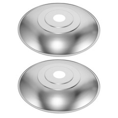 2Pcs Reptile Heat Lamp Shade Silver Stainless Steel Protective Cage for Pets