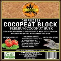 Prococo Compressed CocoPeat Bearded Dragon Crested Gecko Reptile Lizard Snake…