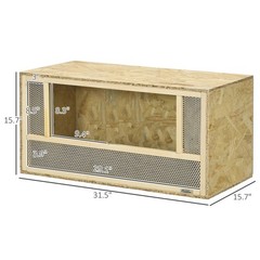 Wooden Reptile Terrarium for Chameleon Lizard Snake Frog Turtle