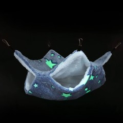 Noctilucent Luminous Guinea Pig Rat Hammock Bunkbed Hanging Tunnel and Soft B…