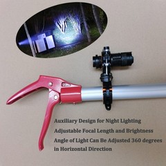 87” Telescopic Snake Tongs, Aircraft-Aluminum Alloy Reptile Grabber Rattle S…