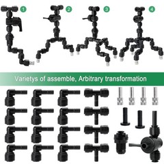 4 Pcs Reptile Mister Nozzle Terrarium Fogger Small, 4 Nozzles Set