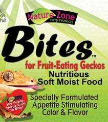 Nature Zone Gecko Bites Soft Moist Food 9 Ounce Passion Fruit Flavor