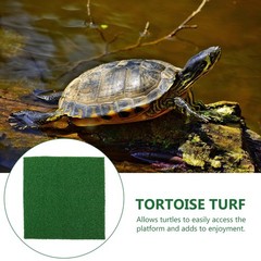 Grass for Turtle Tank Artificial Basking Area Lifelike Platform Turf