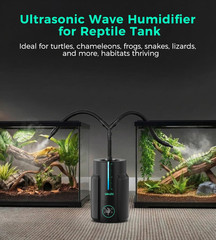 6L Reptile Fogger & Humidifier with Hose, Temp & Humidity Probe for Plants