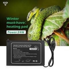 Adjustable Reptile Heat Pad – Under Tank Heater for 10-40 Gallon Terrarium, Mat