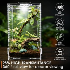 Jumping Spider Enclosure Insect Terrarium Bug Cage Acrylic Terrarium Tarantula