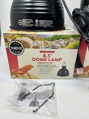 Thrive 8.5″ Dome Lamp & 5.5” Deep Dome All Reptiles Ceramic Socket New Other